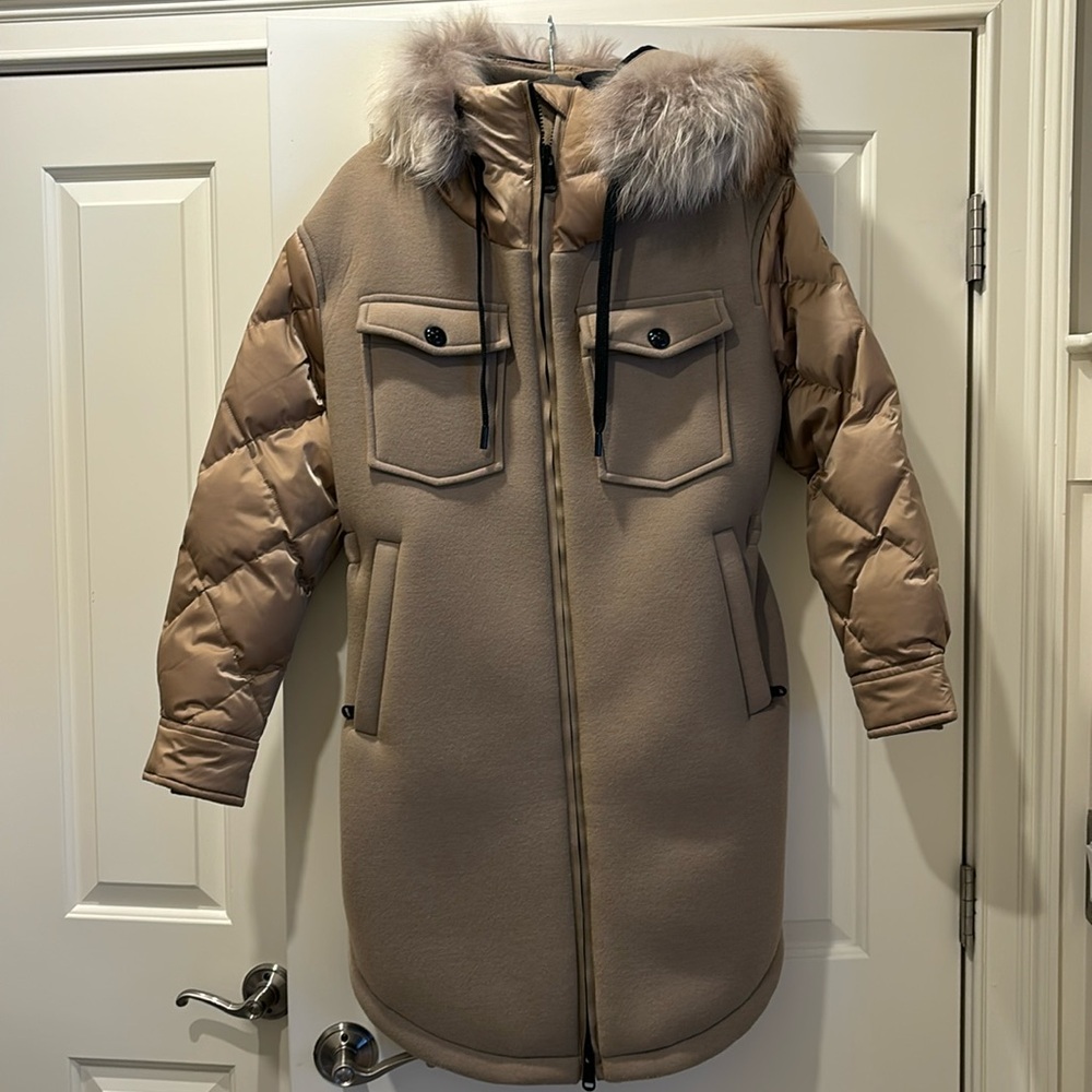 Goldbergh tan fur coat